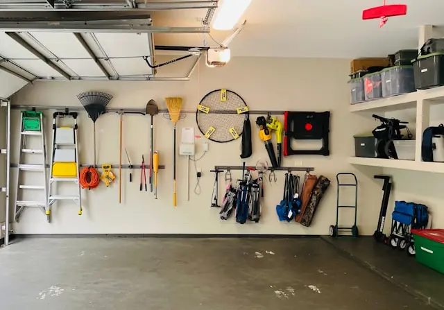 Clean empty garage after a professional cleanout in Las Cruces